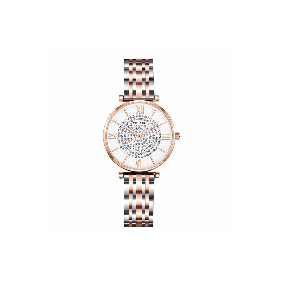 Gypsophila Watch Women Stainless Steel Bracelet Watches Ladies Diamond Quartz Watch Female Waterproof Wristwatch