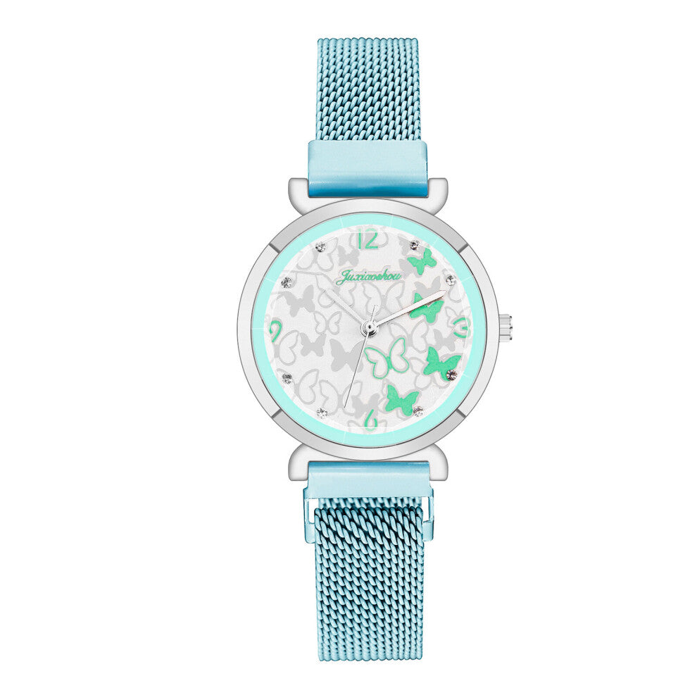 Ladies Watches Mesh Magnet Buckle Butterfly Quartz Watch For Women Small Casual Bracelet Watches Relogio Feminino