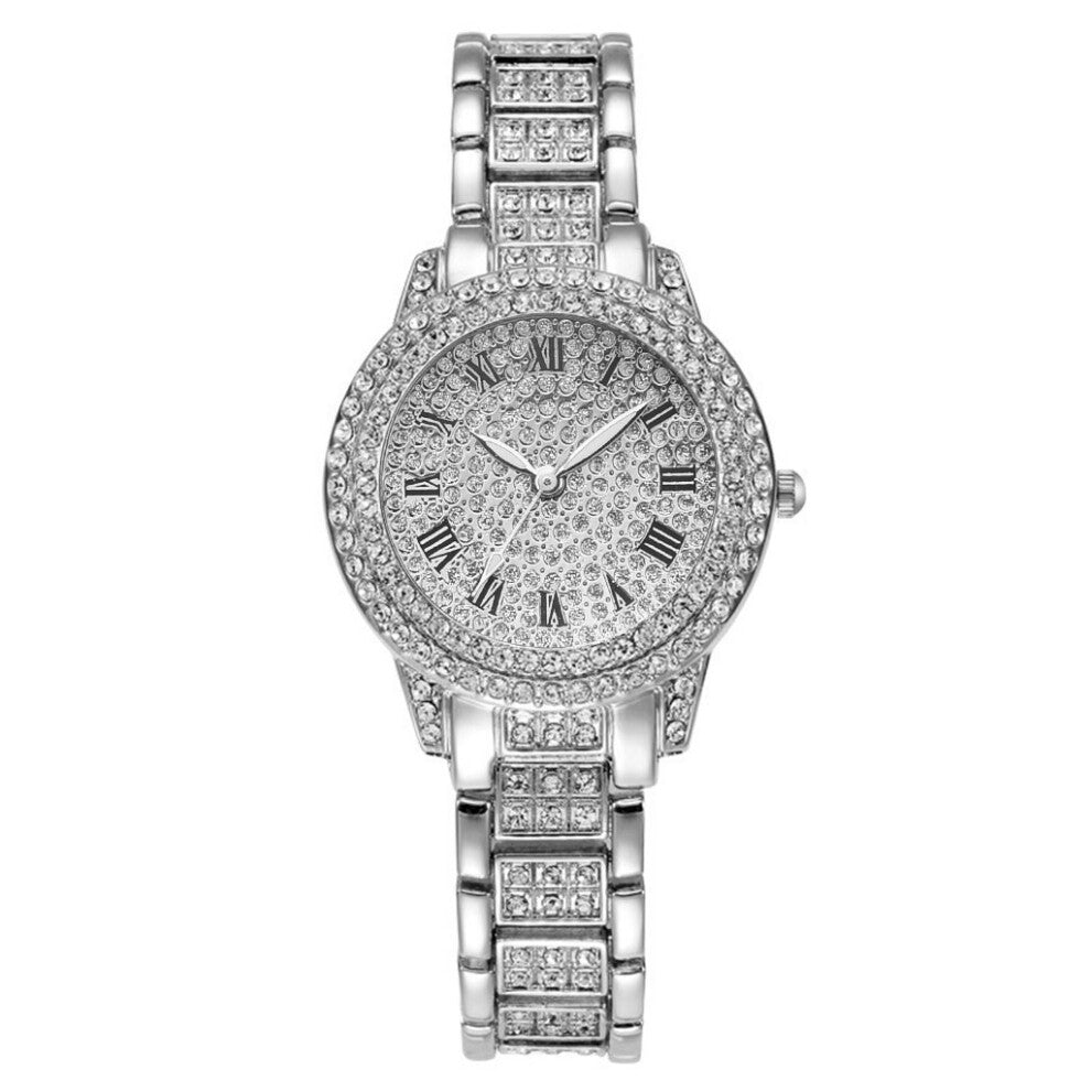 Rhinestone Watches Women Crystal Quartz Bracelet Watches Wristwatch Ladies Dress Wristwatch Clock Relogios