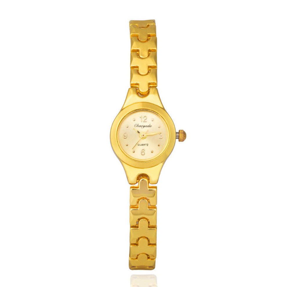 Top Women Bracelet Watch Golden Small Dial Quartz Watches Hour Lady Gift Wristwatch Zegarek Damski
