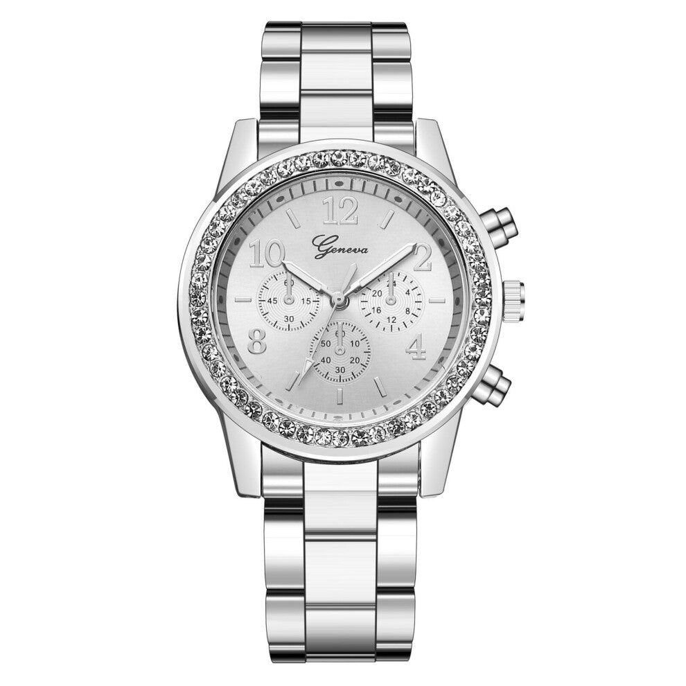 Women Quartz Wristwatches Montre Femme Stainless Steel Band Bracelet Watch Ladies Watches Women Rhinestone Quartz Watch