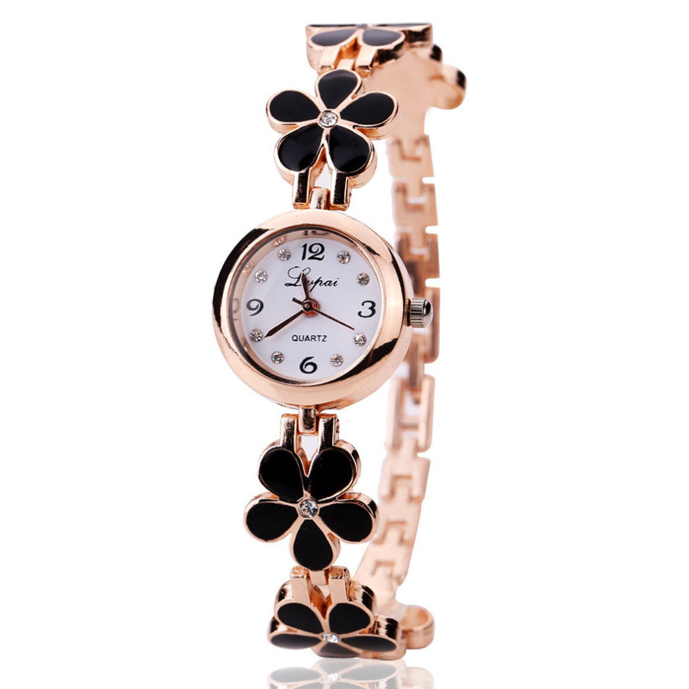 Casual Watches for Women Ladies Flower Diamond Bracelet Watch Crystal Stainless Steel Women Watches Relogio