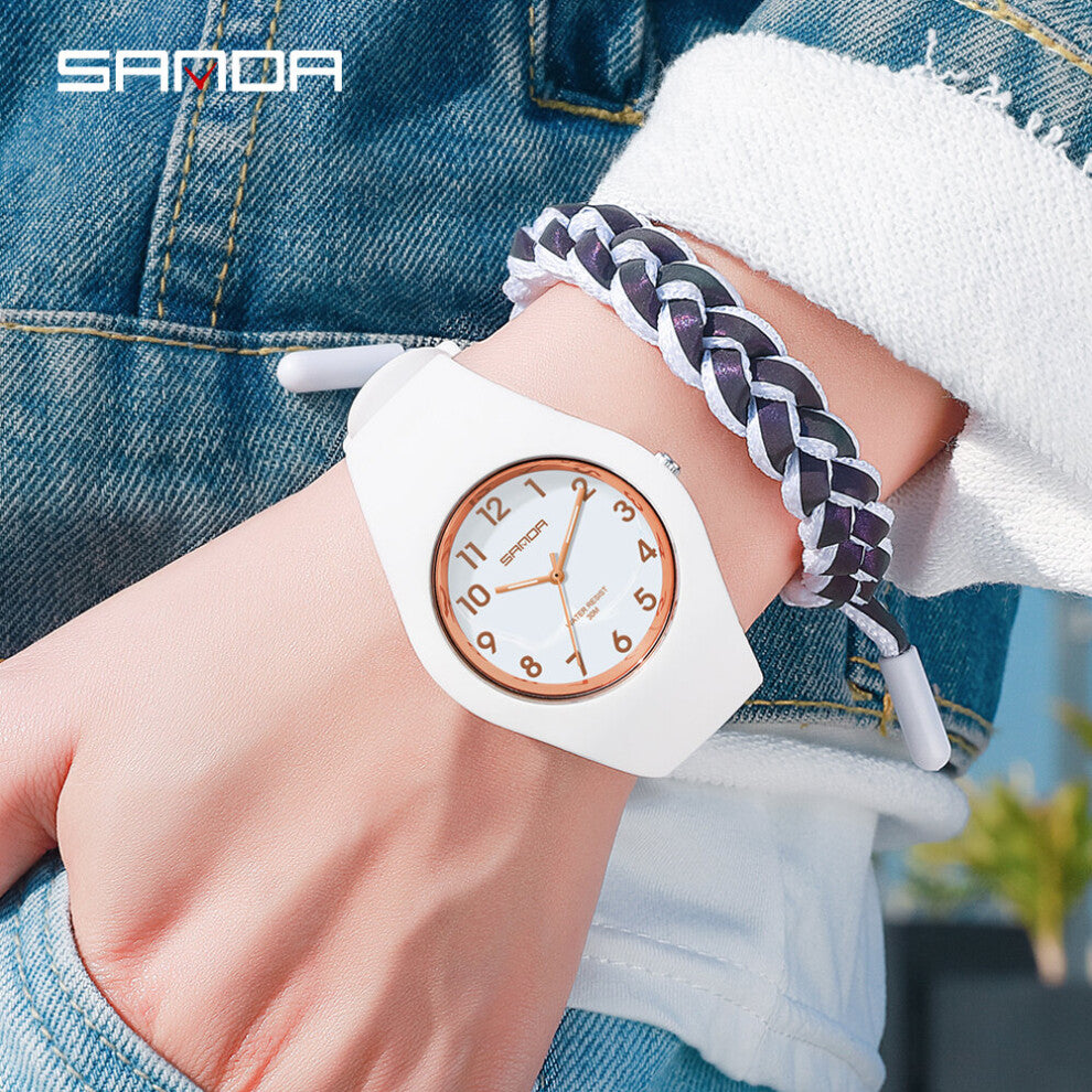 Sanda Nieuwe Mode Vrouwen Horloges Sport Waterdicht Horloge Voor Vrouw Horloge Casual Klokken Relogio Feminino 6056