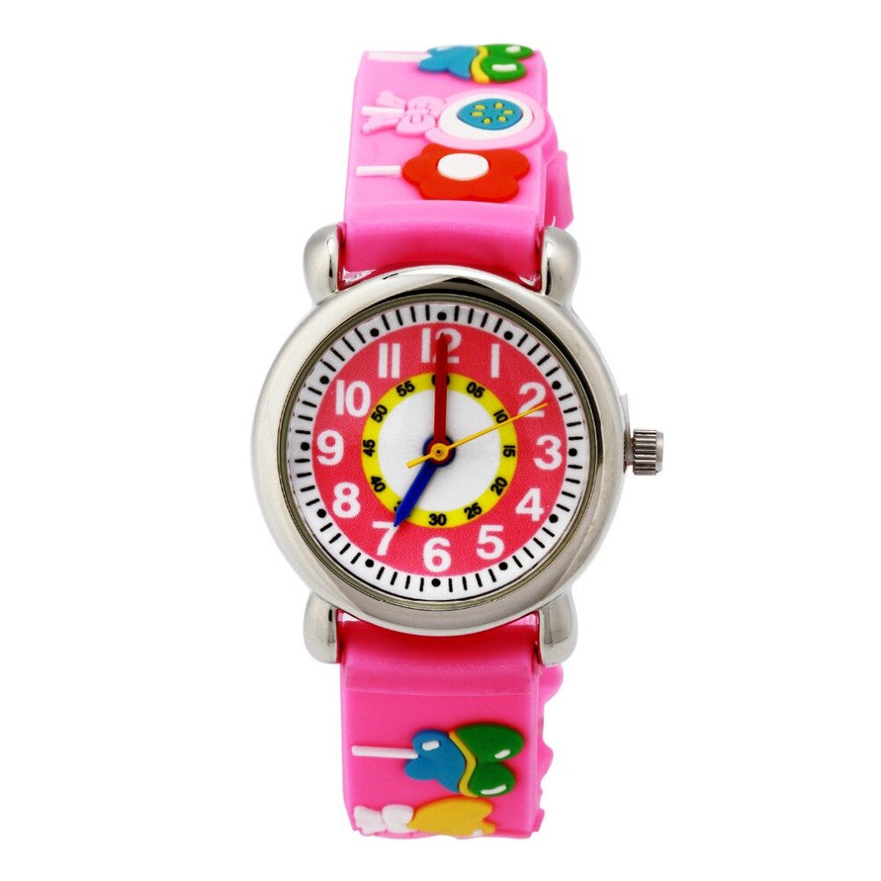 Kids Watch Girls Wristwatch Casual dress watch Children Learn Time Watch