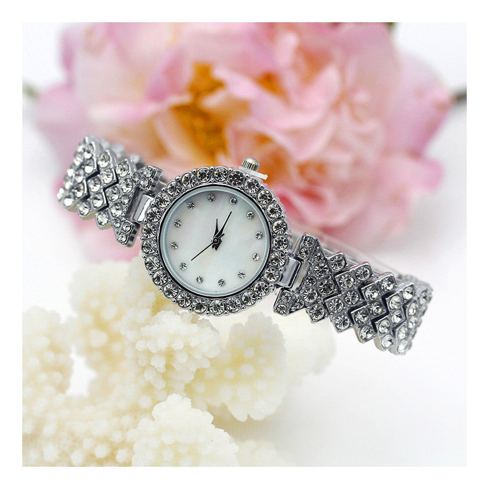 Jewelry Watches Ladies Full Rhinestone Skysat Bracelet Table Women Dress Watches Girls Gift
