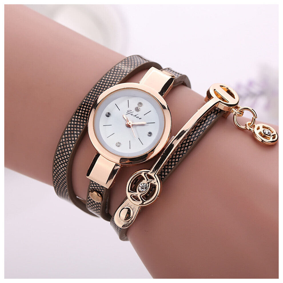 Watches Rings Women's Watches PU Strap Watches Women's Bracelets Performance Goods 6pcs