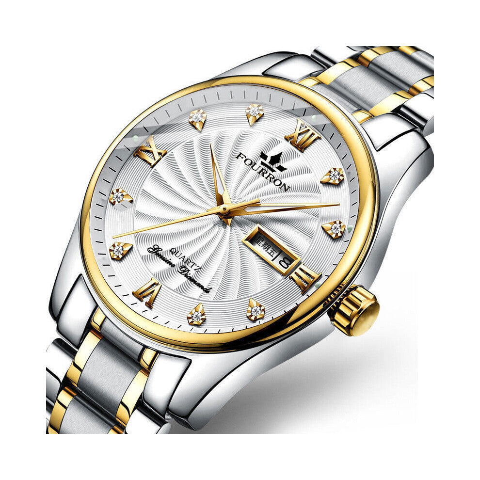 Watches Luminous Belt Double Calendar Watch Explosions Men's Shi Ying Steel Band Business Watch Relogio Masculino