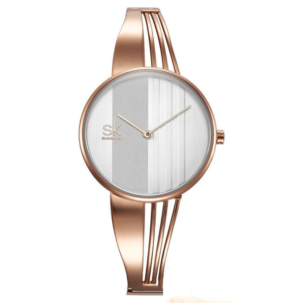 Woman Stylish Wrist Watch Watches Women With Bracelet Silver Plated Women's Wrist Watches