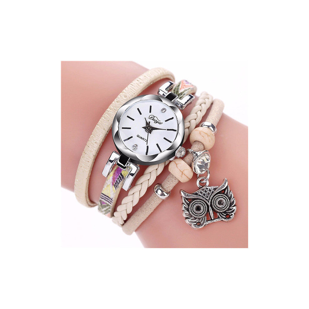 Bracelet Watch Women Quartz Wristwatches Leather Winding Bracelet Watch Ladies Watches Women Arrival Dress Clock