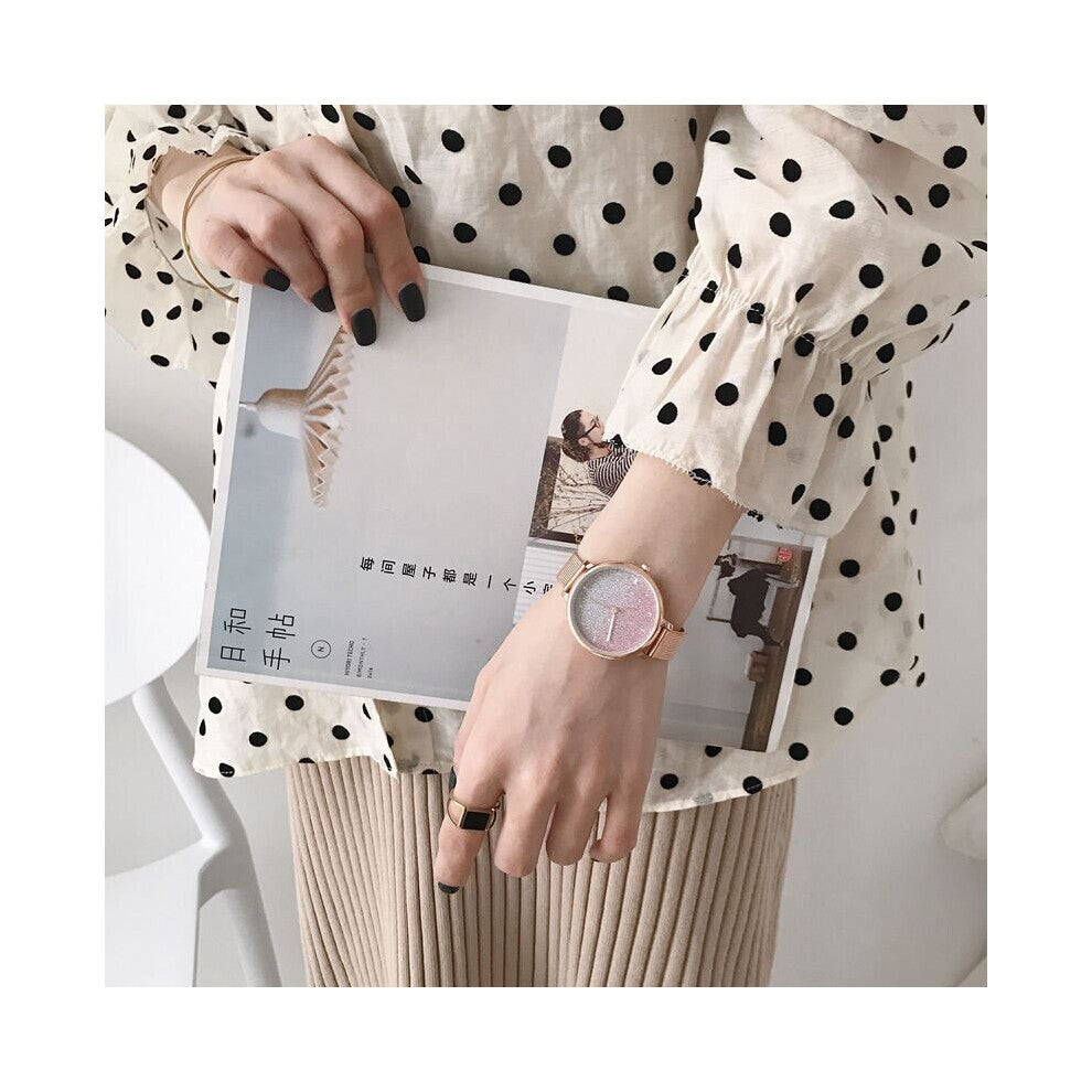 UTHAI CE55 women's watch bracelet watch and versatile casual round student light niche ladies quartz watch