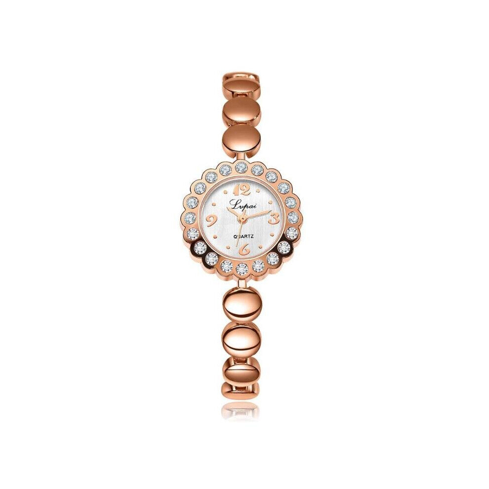 High Women's Watches Alloy Steel Strip Female Bracelet Watch Small Dial Clock Quartz WristWatch