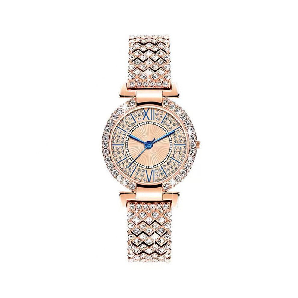 Women Watch with Diamond Bracelet Watch Ladies Ladies Casual Women's Bracelet Rhinestone Crystal Watches