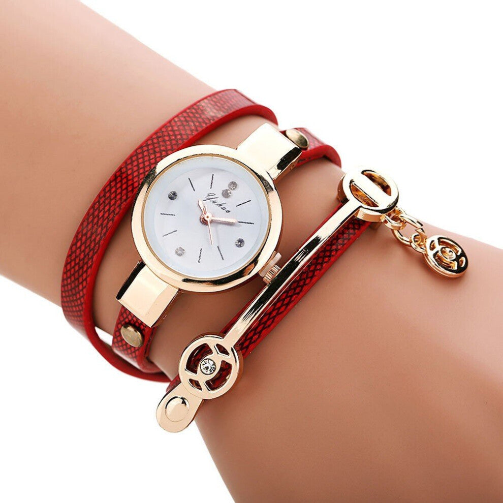 Quartz Wrist Watches For Women Metal Strap Watch Girls Jewelry Top Clock Leather Strap Bracelet Watch