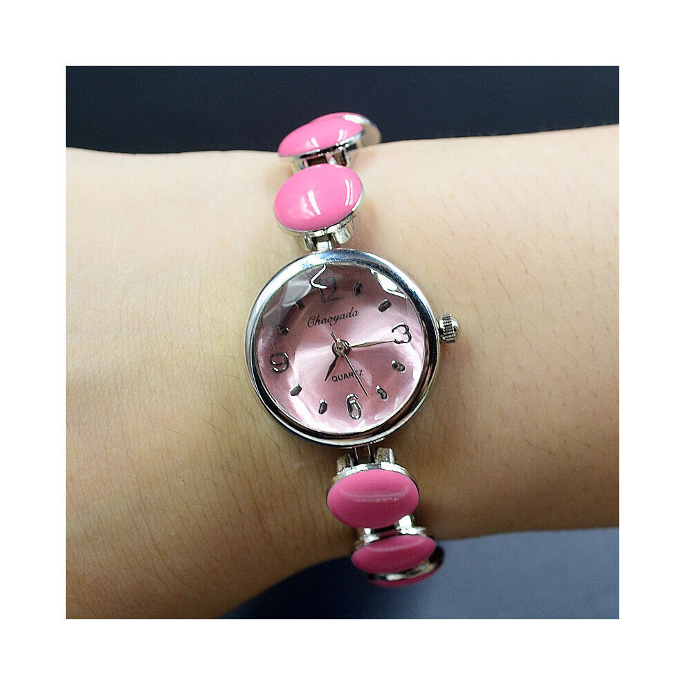 wrist watch Women's girl Metal Alloy band quartz Bracelet Watches 909