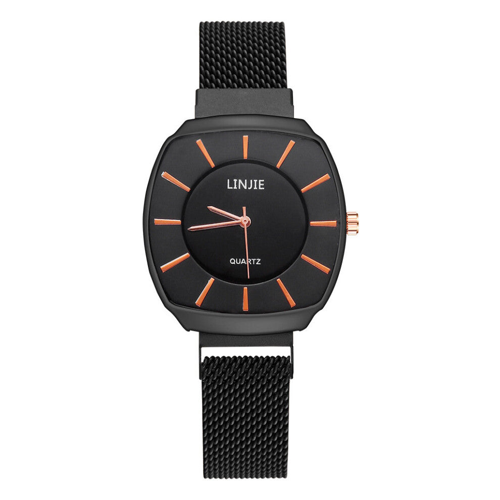 Men Watches Mesh Magnet Buckle Rectangle Quartz Watch For Men Casual Bracelet Watches Relogio Feminino Clock