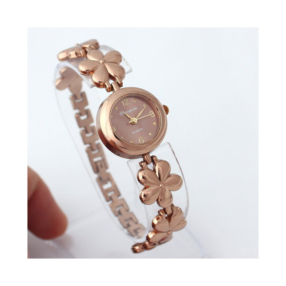 Coffee Watch Women Flower Bracelet Watches Wristwatches Dress Watch Casual Vintage Ladies Watch o110