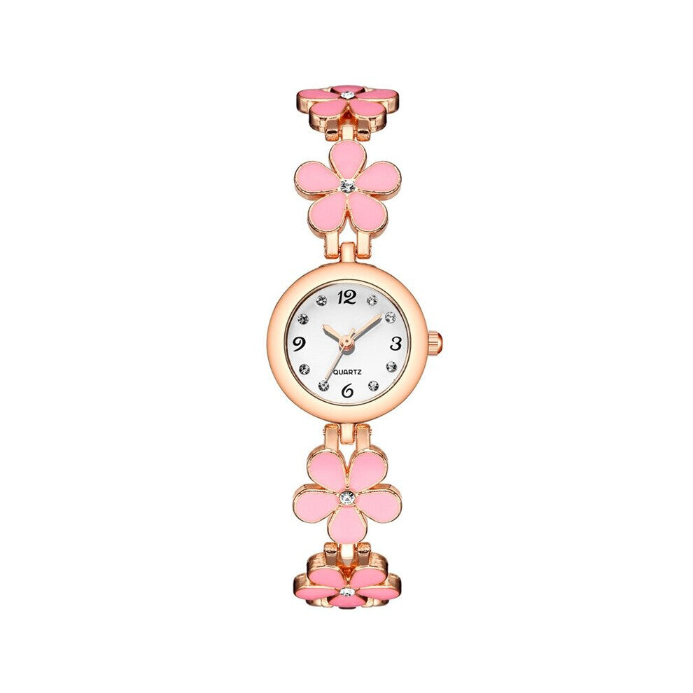 Steel Band Women Watches Quartz Student Watch Ultra Thin Ladies Petal Bracelet Watch Girls Gift Wristwatch Relogio