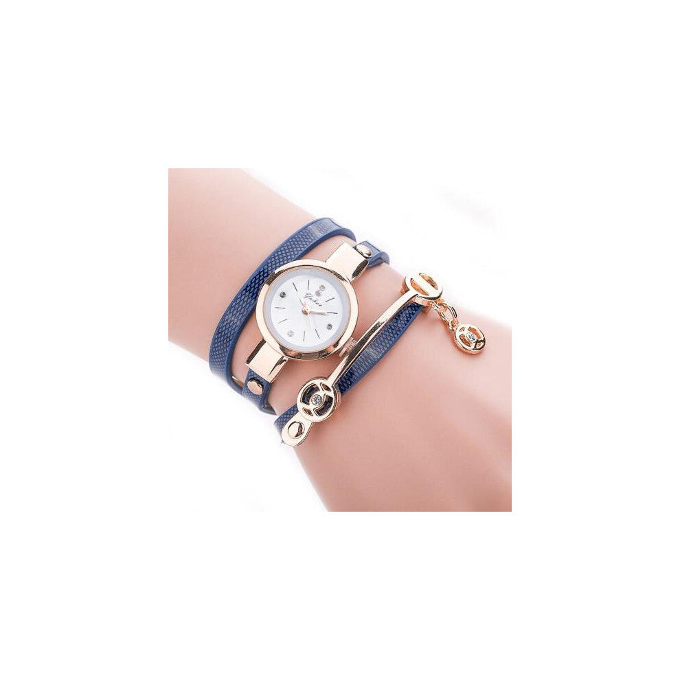 Women Watches Rhinestone Multilayer Bracelet Watch Women Faux Leather Strap Analog Quartz watch Dress Clock ???? ???????