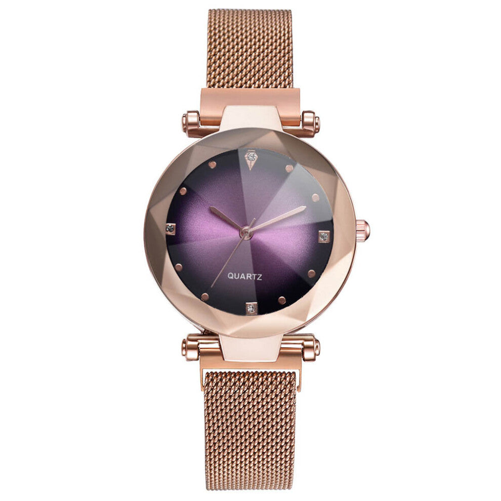 Starry Women Watches Quartz Bracelet Watch Casual Clock Girl ladies Alloy Wristwatch Dress Watch 6 Colors