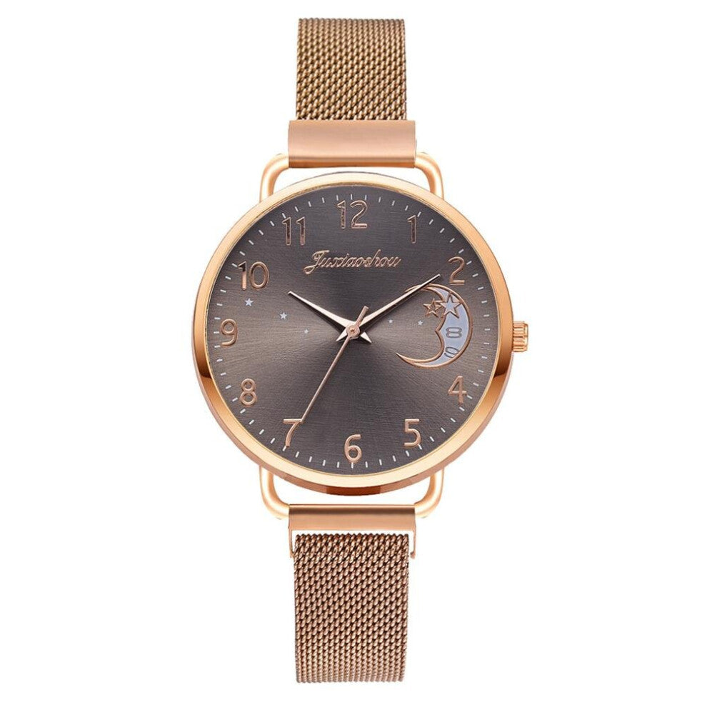Magnet Buckle Crescent Shape Women Bracelet Watch Ladies Alloy Quartz Watches Clock Relogio Feminino orologio