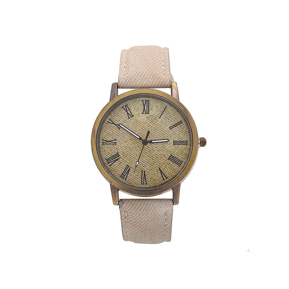 relogio feminino Casual Ladies Set Bracelet Watch Personality Ladies Denim Strap Female Student Watch