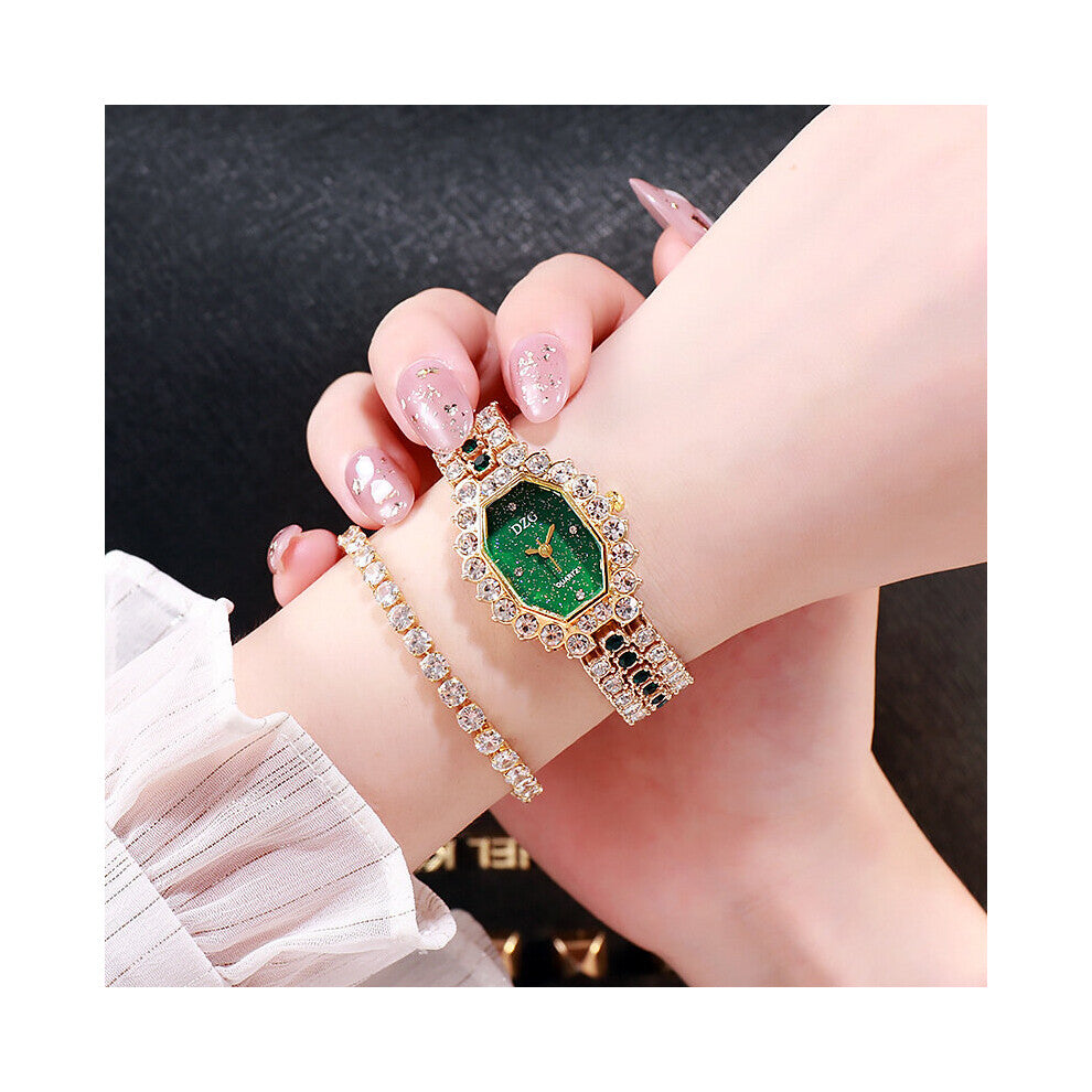 Creativity Square Dial Ladies Dress Watches Full Diamond Band Women Watch Bracelet Ladies Bracelet Watch Wristwatch