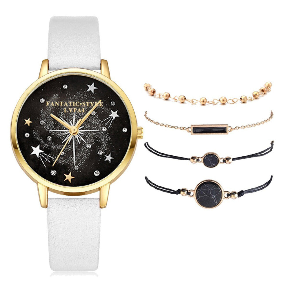 5pcs Watches Set Bracelet Watch Women Ladies Quartz Wristwatch Watches Female Clock Relogio Feminino Reloj