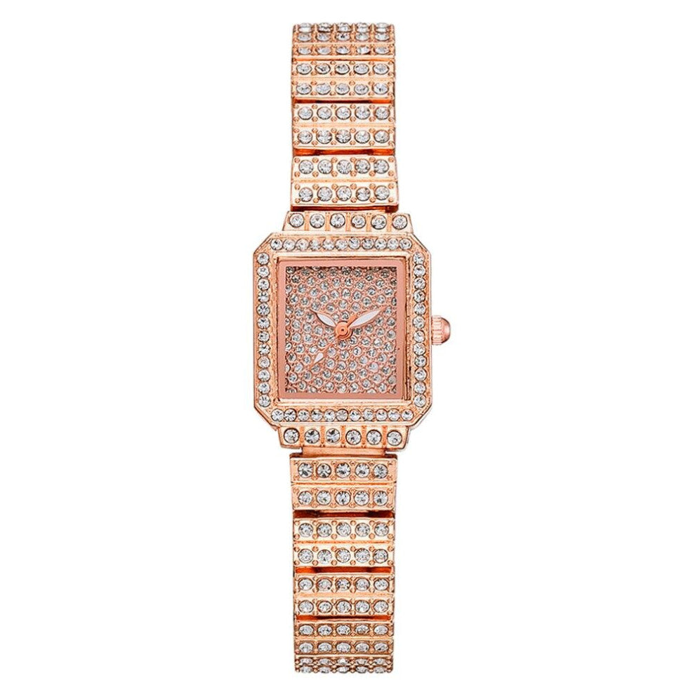 Women Full Rhinestone Bracelet Watches Square Diamond Ladies Watch Gift Quartz Wristwatch Relogios Femininos Clock