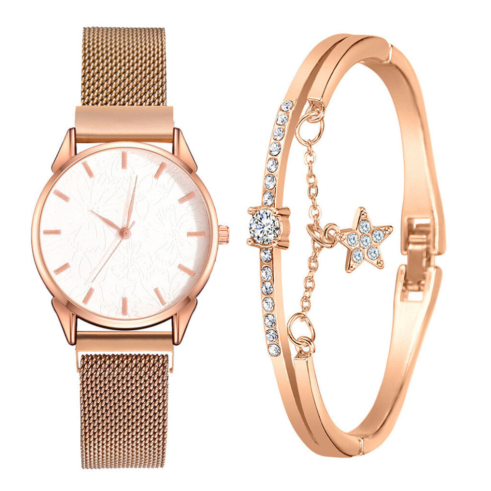 Small And Delicate European Beauty Casual Bracelet Watch Suit relogio feminino ???? ??????? ???????? montre femme