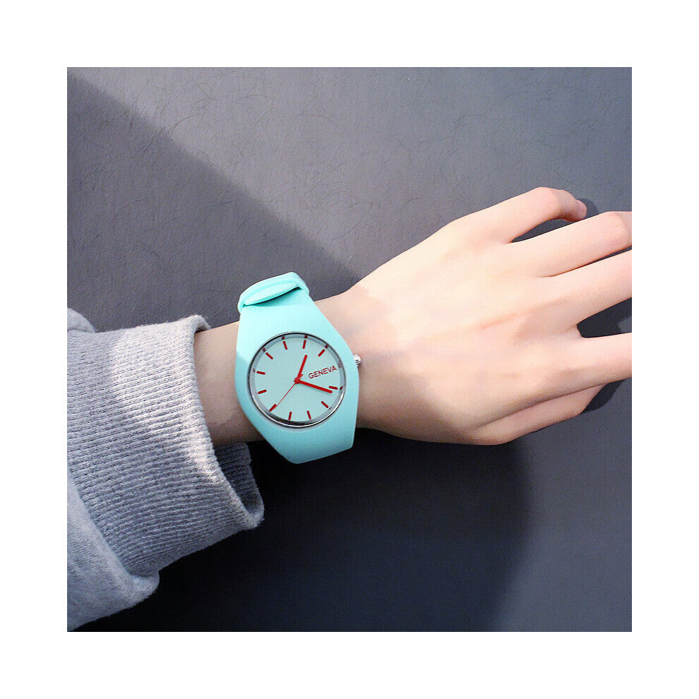 Perfect Gift watches for women Leisure Sports Candy-colored Jelly quartz-watch Silicone Strap ladies bracelet watch relogio