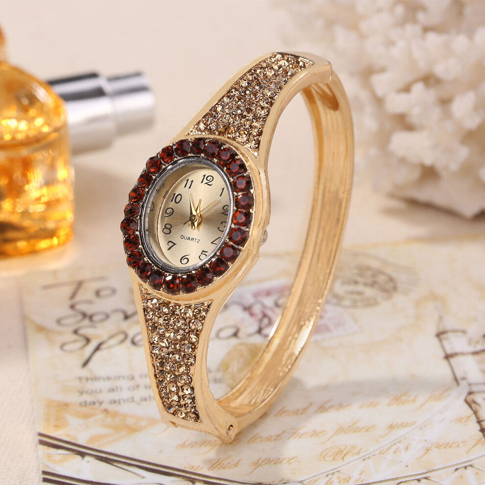 Rhinestone Watches Women Crystal Quartz Bracelet Watches Ladies Dress Wristwatch Clock Relogio Montre Femme Relojes