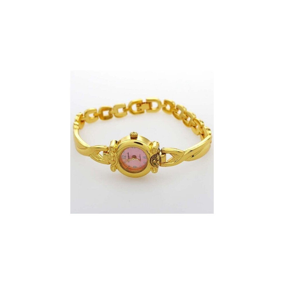 Women Watch Ladies Nobler Casual Wafer Round Dial Bracelet Watch Mujor Quartz Wristwatch