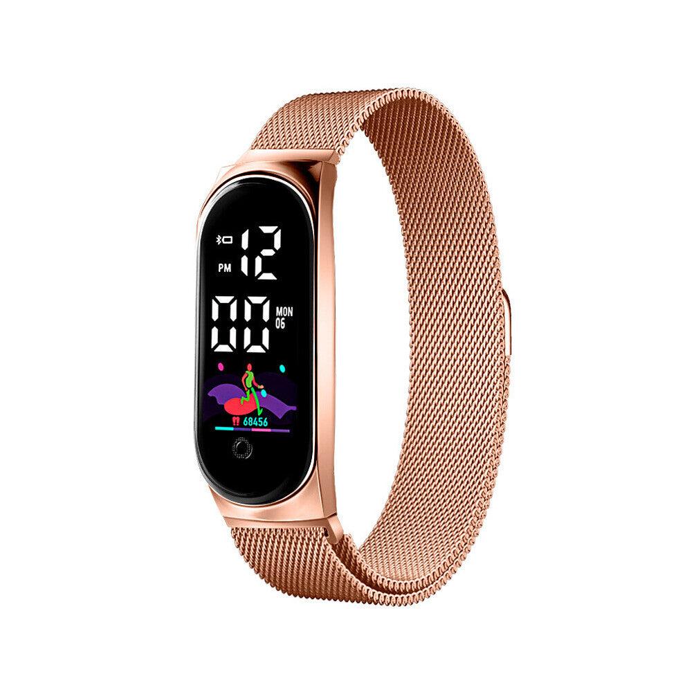 Women Watches Bracelet Watch for Girls Stainless Steel Watchband Magnetic Buckle Ladies Sport Digital Watch