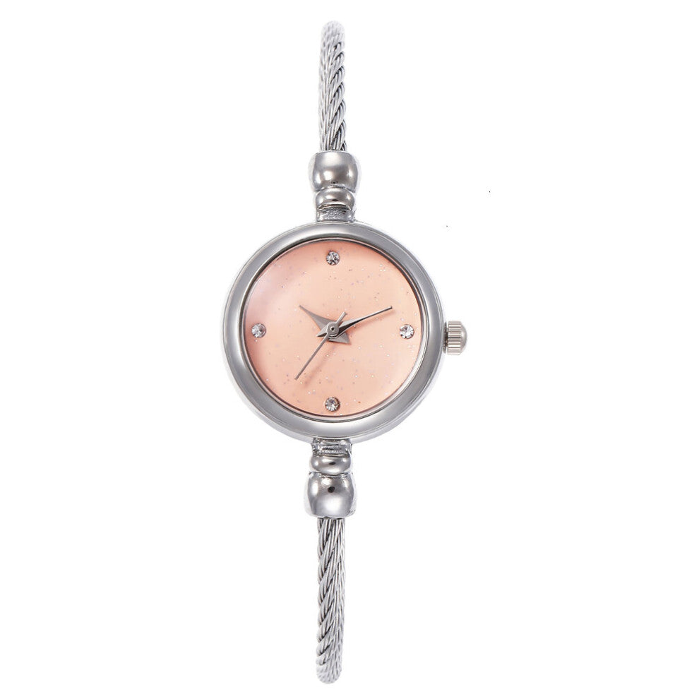 HOt Women Watches Glass Mirror Bracelet Watch Circular Analog Fine Strap Quartz Wristwatches Ladies Relogio Feminino