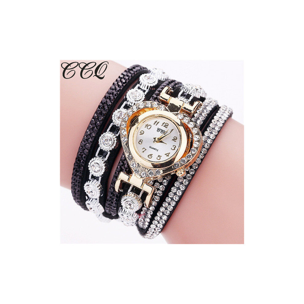 Bracelet Watch Women Vintage Rhinestone Crystal Dial Analog Quartz Wristwatches Relogio Feminino ???????? ???? ??????? Casual