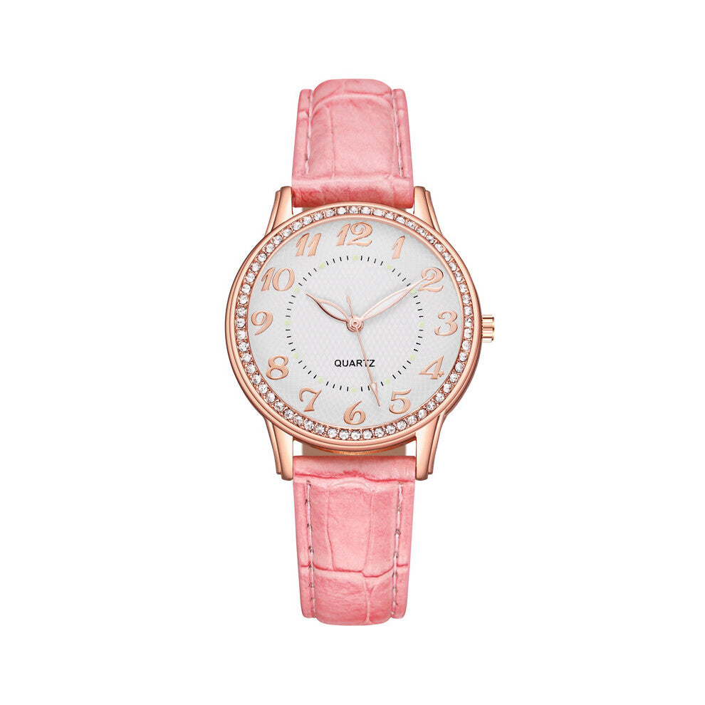 Ladie Watches Diamond Luminous Women's Wrist Watches Women Leather Strap Bracelet Watch For Female Relogio Feminino