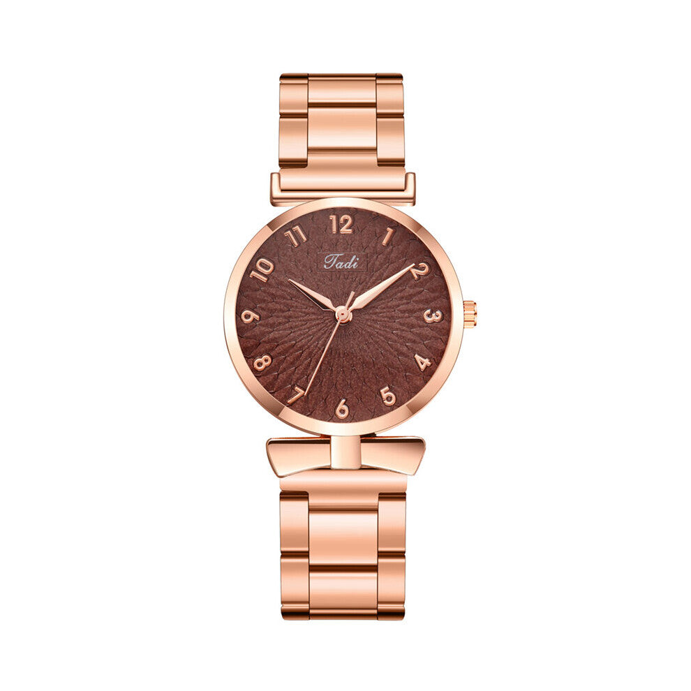 Ladies Stainless Steel Watch Women Bracelet Watch Personality Unique Pattern Casual Ladies Dress Watches
