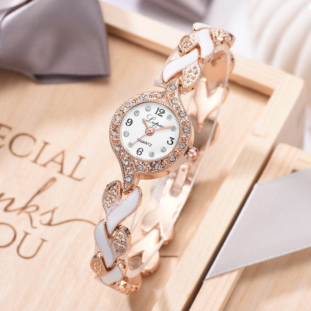 Bracelet Watches Women Crystal Dress Wristwatches Clock Women's Casual Quartz Watch