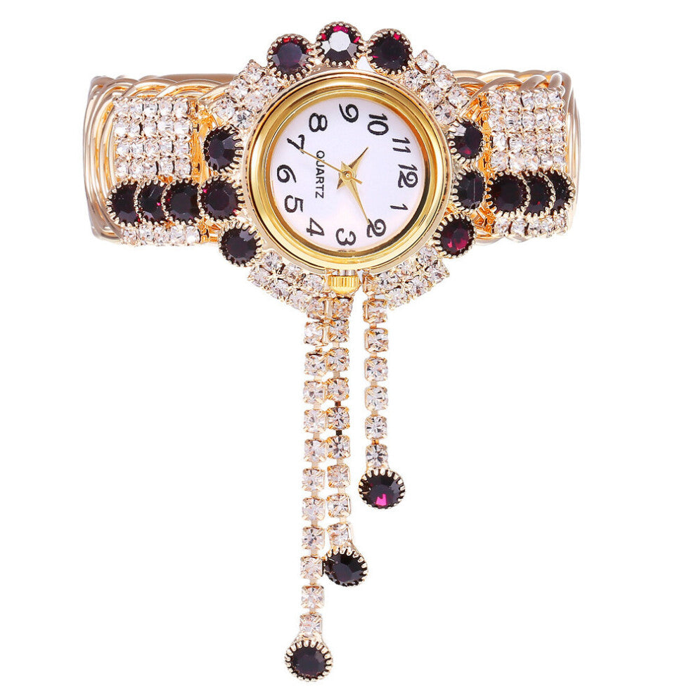 Ladies Bracelet Watch Full Rhinestones British Watch for Women Personality Wrist Watches Relogio Feminino