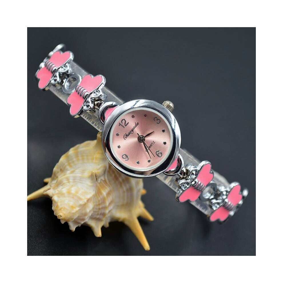 wrist watch Women's girl butterfly Metal Alloy band quartz Bracelet Watches 930