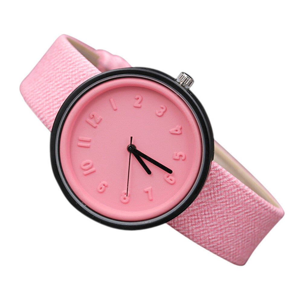 Number Watches Quartz Canvas Belt Wrist Watch For Women Watches Bracelet Watch Relojes