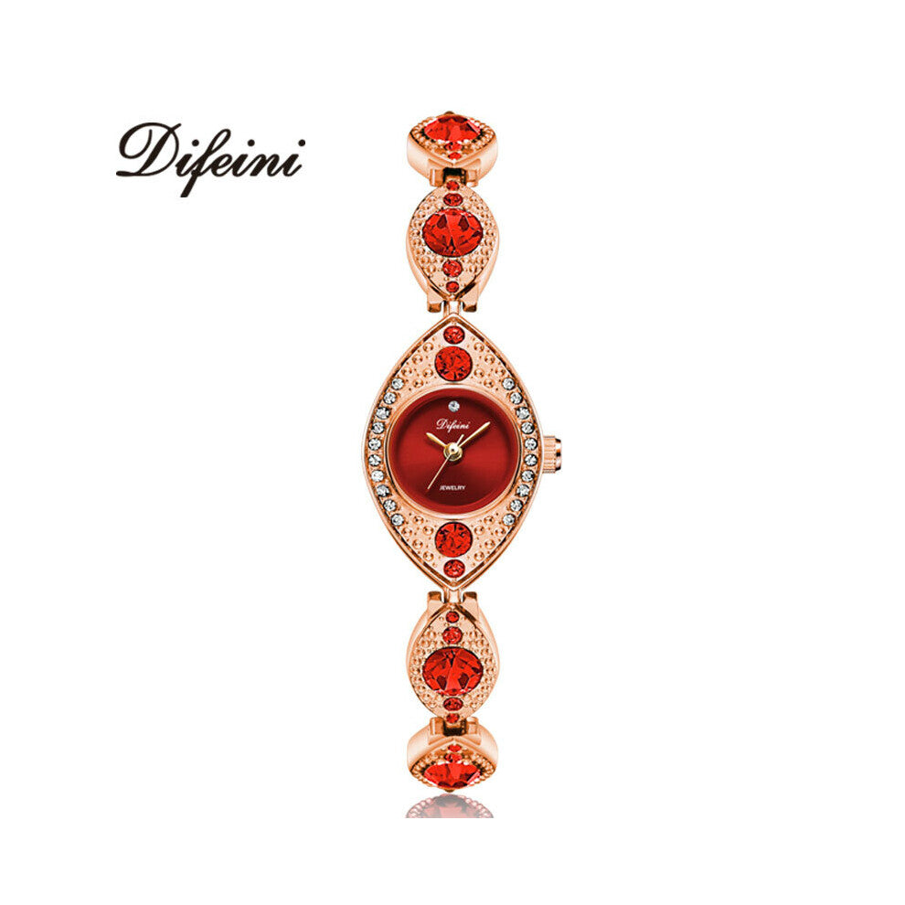 Diamond Women Bracelet Watches Jewelry Red Ladies Casual Clock Steel Waterproof Female Wristwatch relogio feminino
