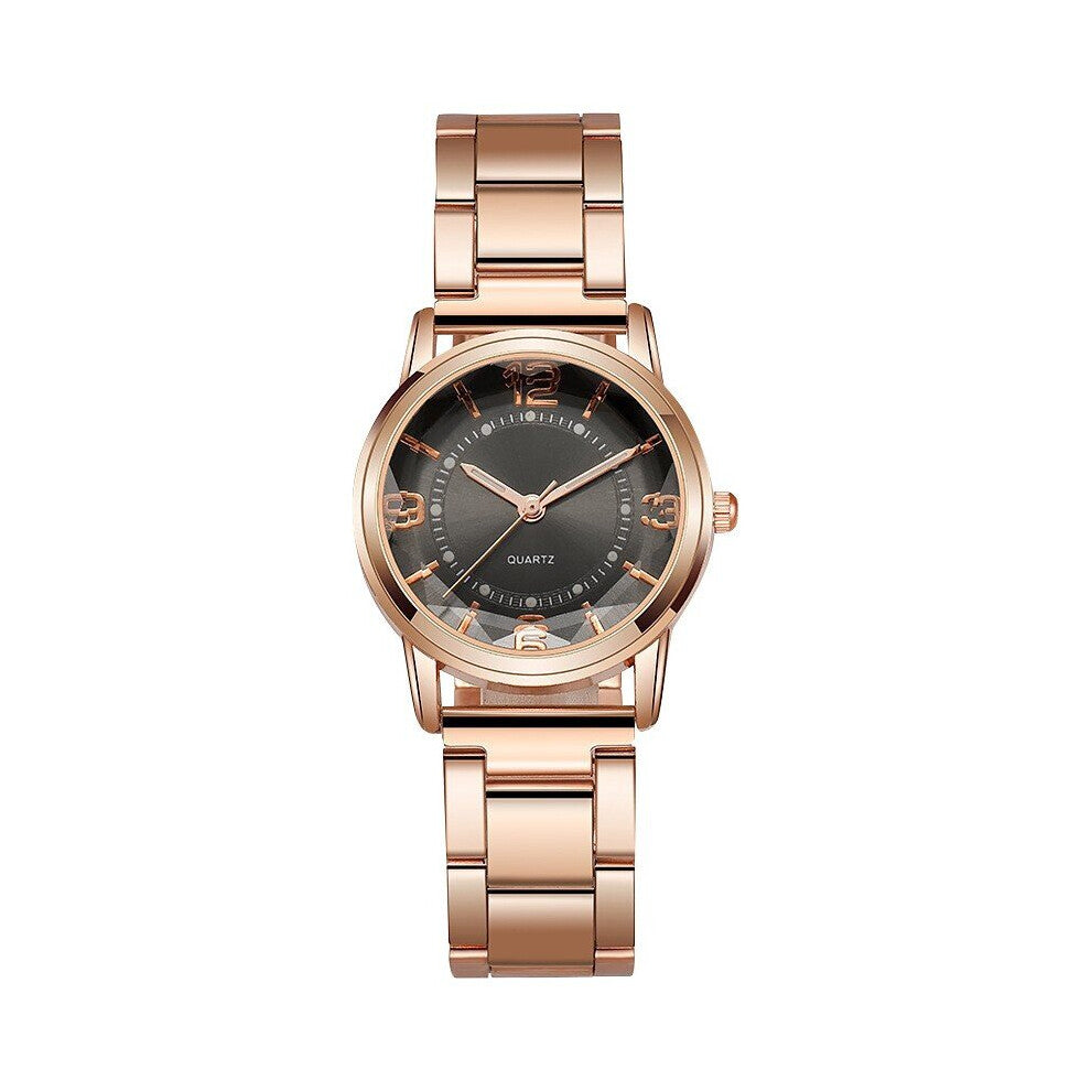 Women Quartz Watch Stainless Steel Band Rose Analog Wrist Watch Women Bracelet Watches Luminous Clock Gift Zegarek Damski