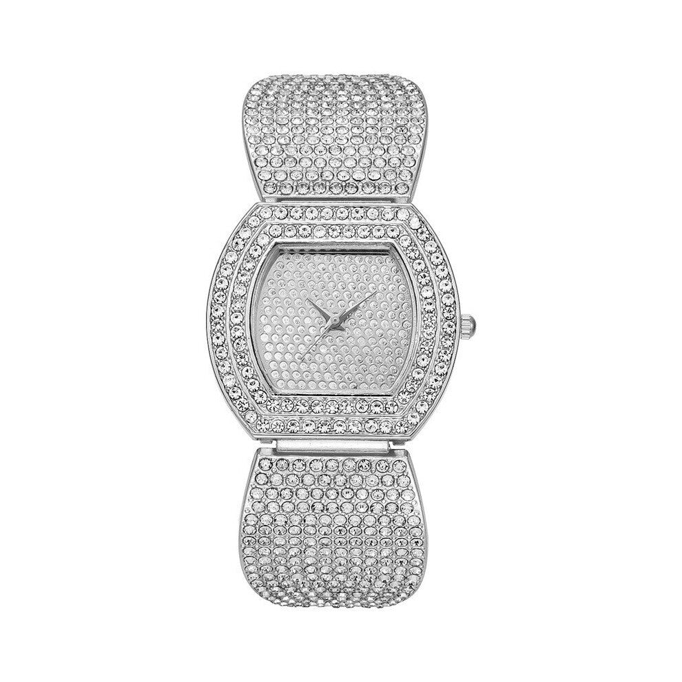 Full Diamond Women Bracelet Watch Set Stainless Steel Band Quartz Watches Relogio Feminino Montre Femme