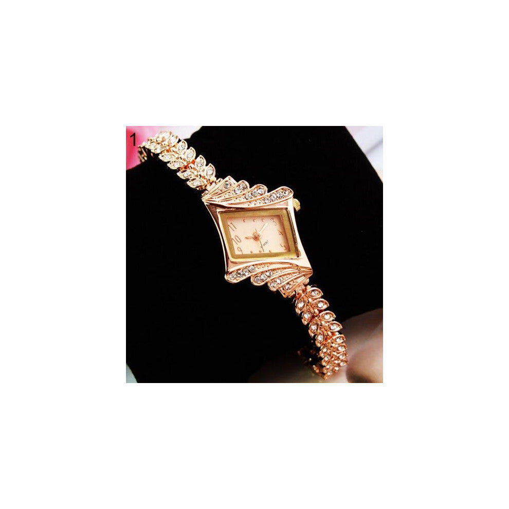 Women Watches Bracelet Watch Ladies Crystal Quartz Rhombus Bangle Rhinestone Wrist Watch Relogio Feminino
