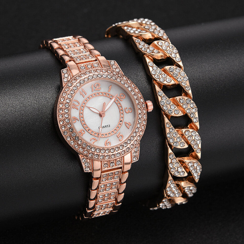 Women Watches Full Rhinestone Rose Ladies Wrist Watches Women Bracelet Watch Female Relogio Feminino