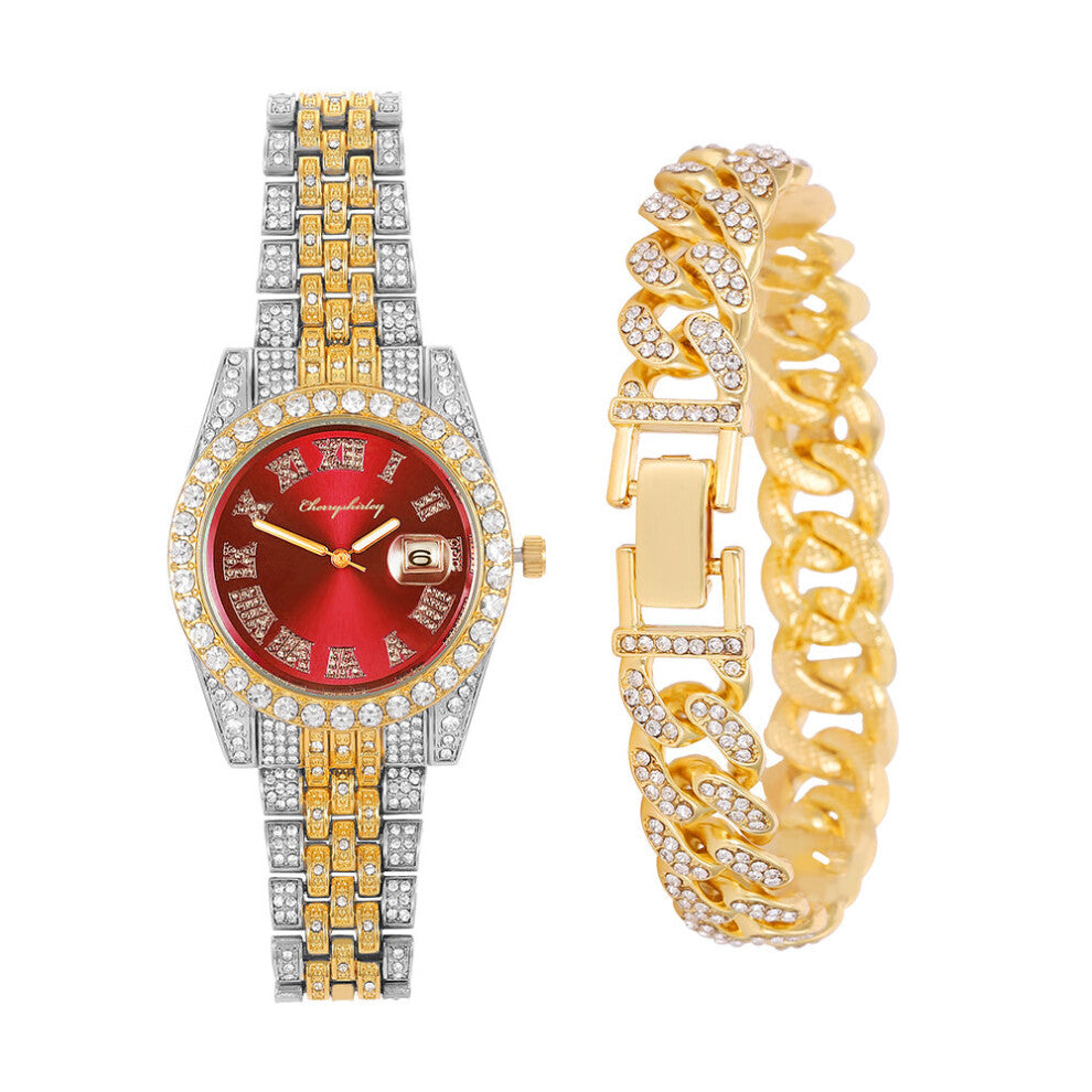 Diamond Men Watches Watch Ladies Wrist Watches Rhinestone Women's Bracelet Watches Female Relogio Feminino