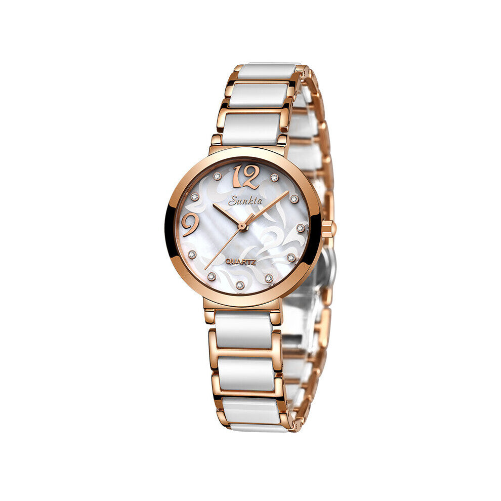 Quartz Women Watch Waterproof Shockproof Ladies Casual Watch Women Dress Bracelet Watch Send Lover Gift+Box