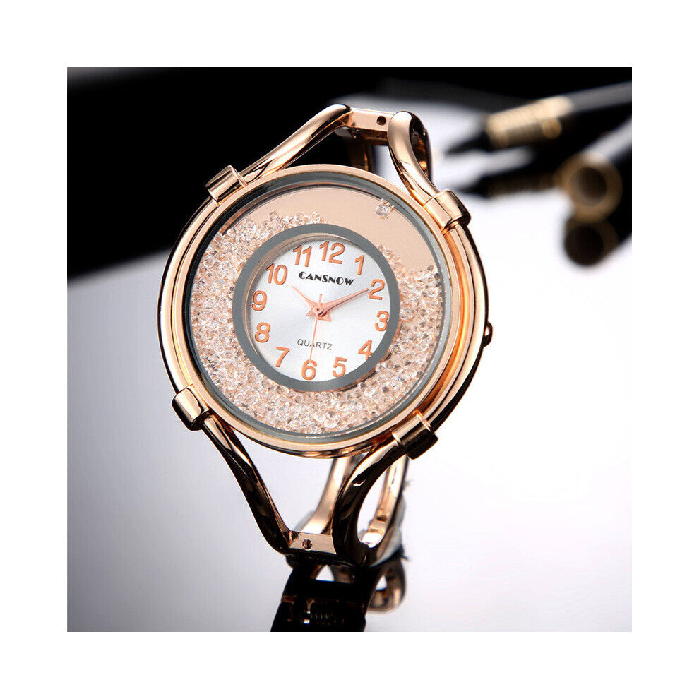 Women Bracelet Watches Ladies Rose Dress Wrist Watch Analog Quartz Bangle Clock Relogio Feminino