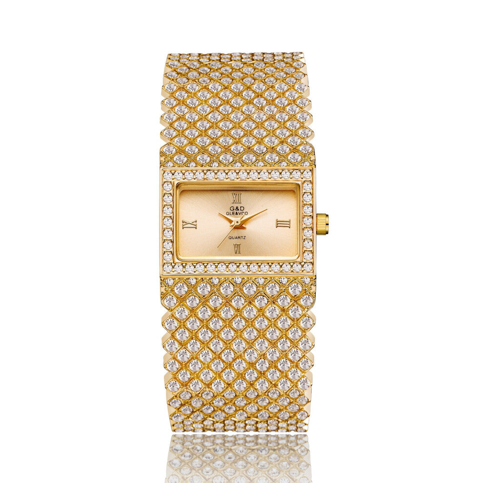 Ladies Casual Bracelet Watch Japanese Movement Quartz Watch Diamond Stainless Steel Band Women's Watch Gift Watch